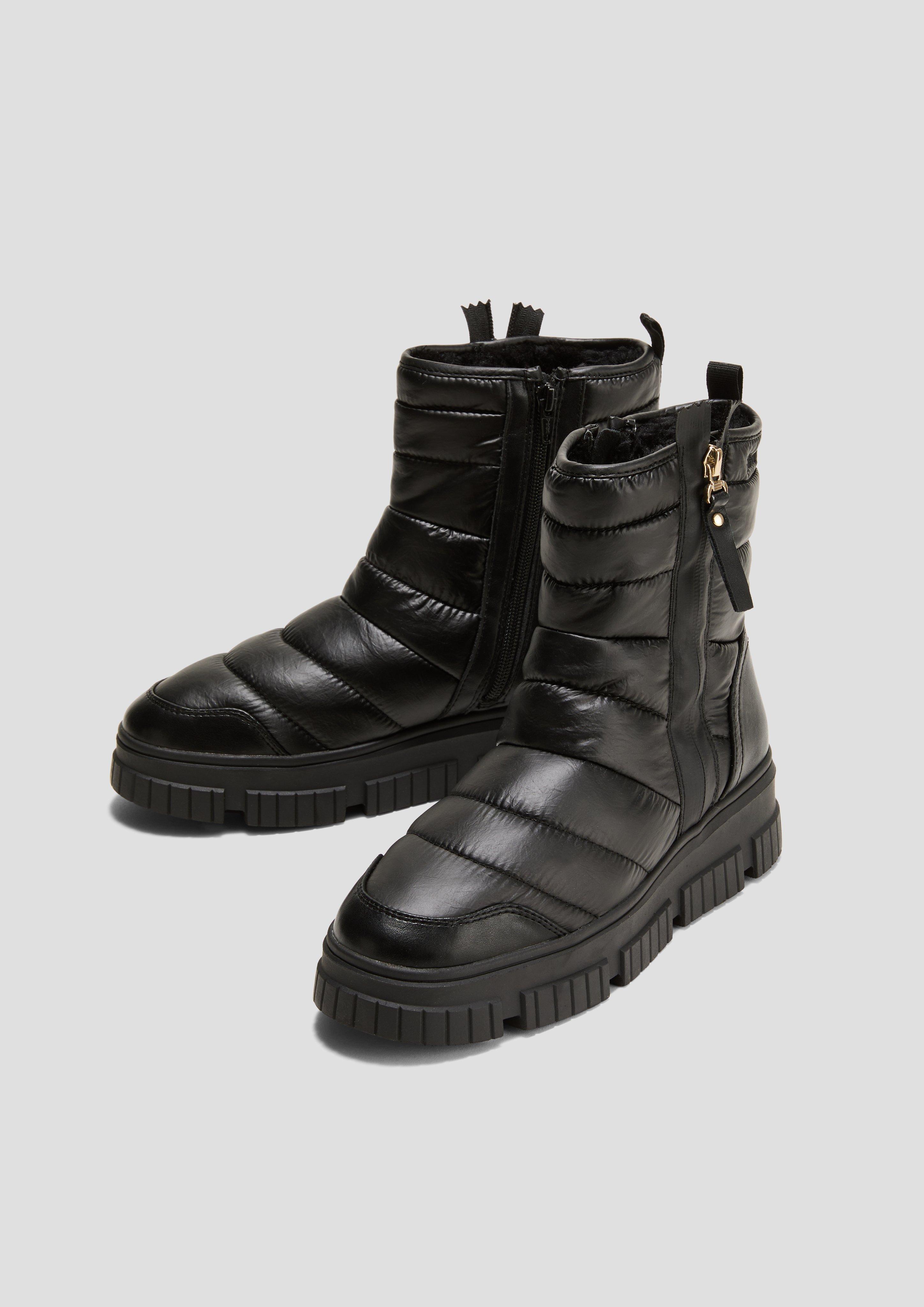 Gesteppter Stiefel mir Reißverschluss  6008576-001