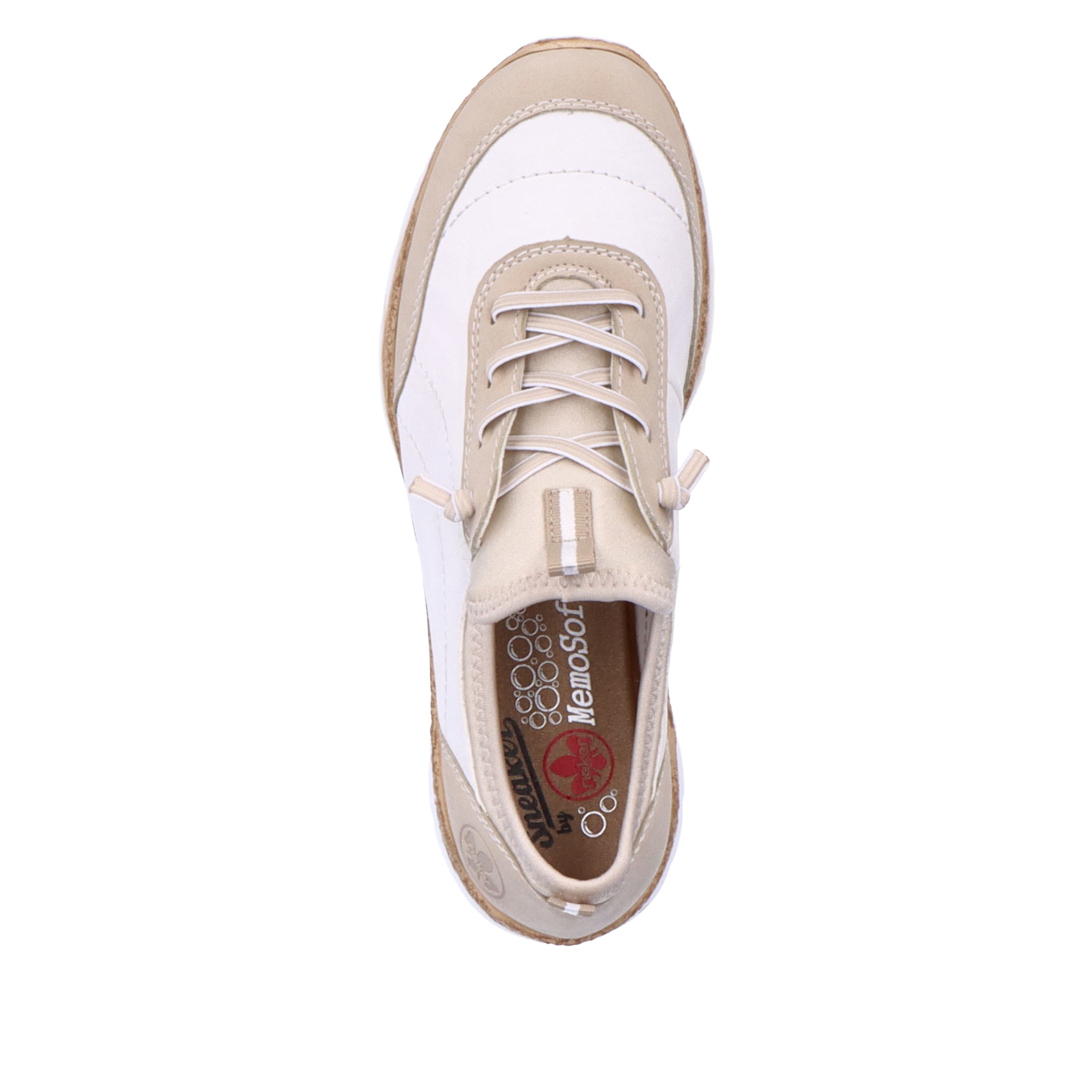 Rieker Damen Slipper cremeweiß