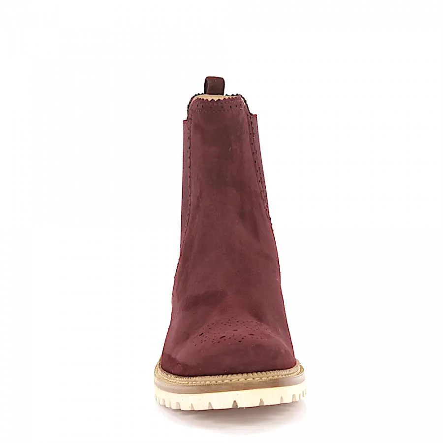 Unützer - Stiefeletten Lochmuster bordeaux - rot