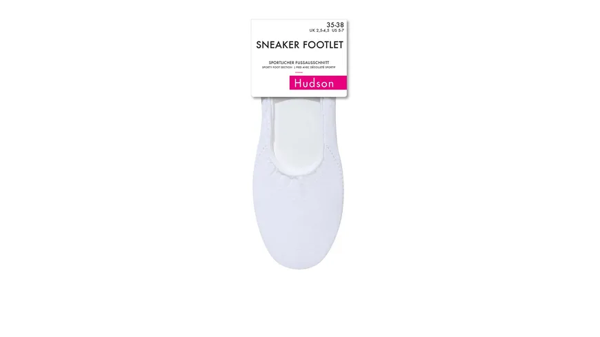 Hudson Damen Füßlinge SNEAKER FOOTLET druckfrei white
