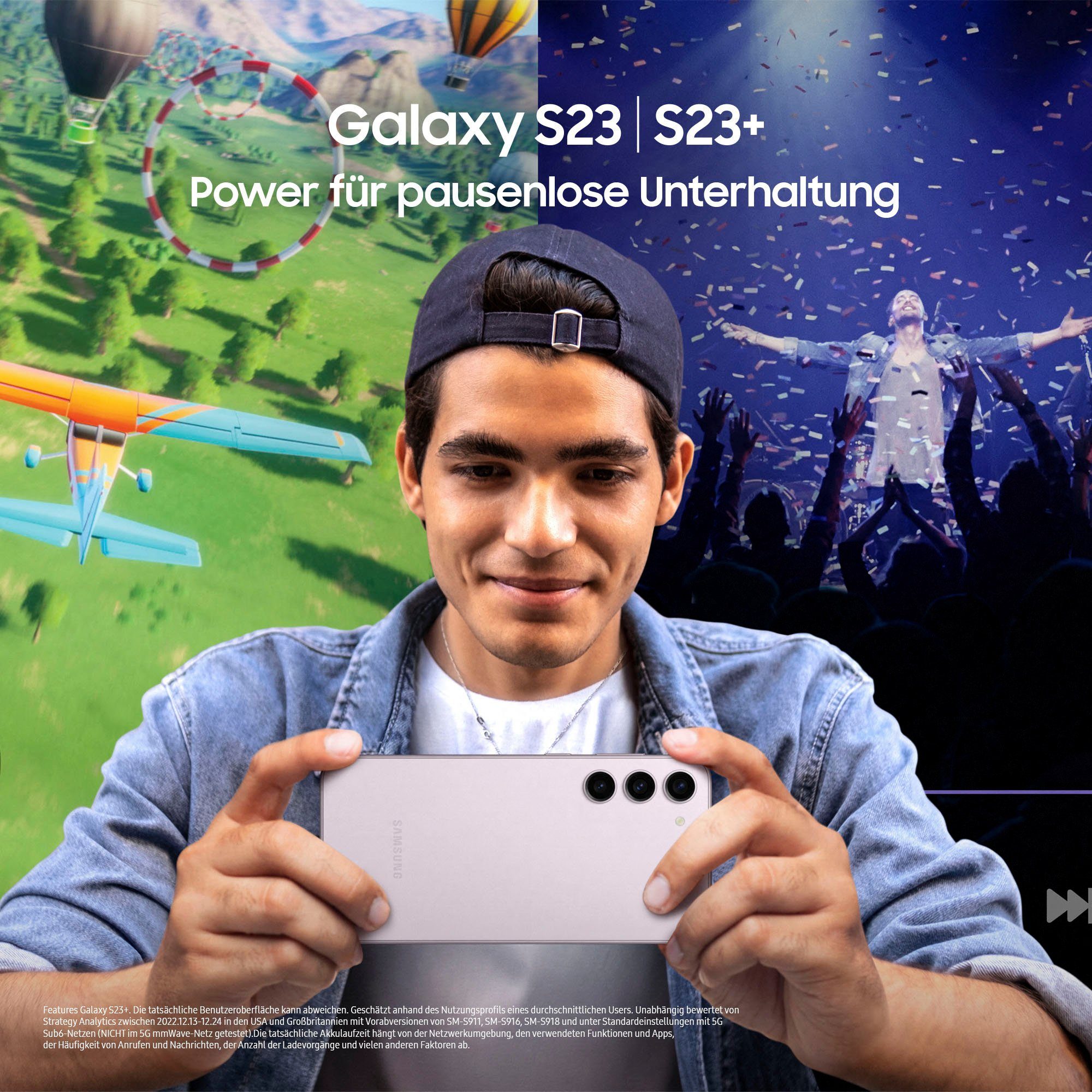 Samsung Galaxy S23+ Smartphone (16,65 cm/6,6 Zoll, 256 GB Speicherplatz, 50 MP Kamera)