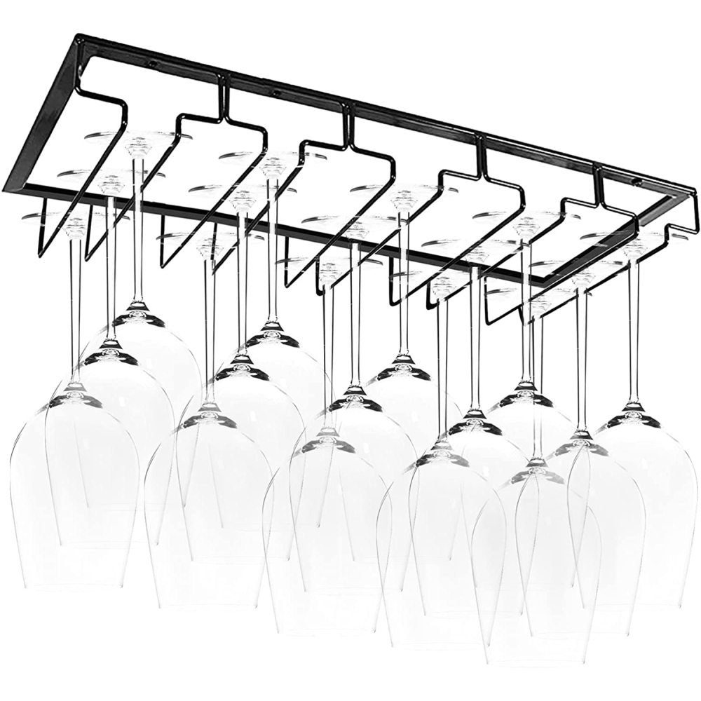 GelldG Gläserhalter Gläserhalter Eisen Glashalter Weinregale Gläserhalterung mit 5 Reihen