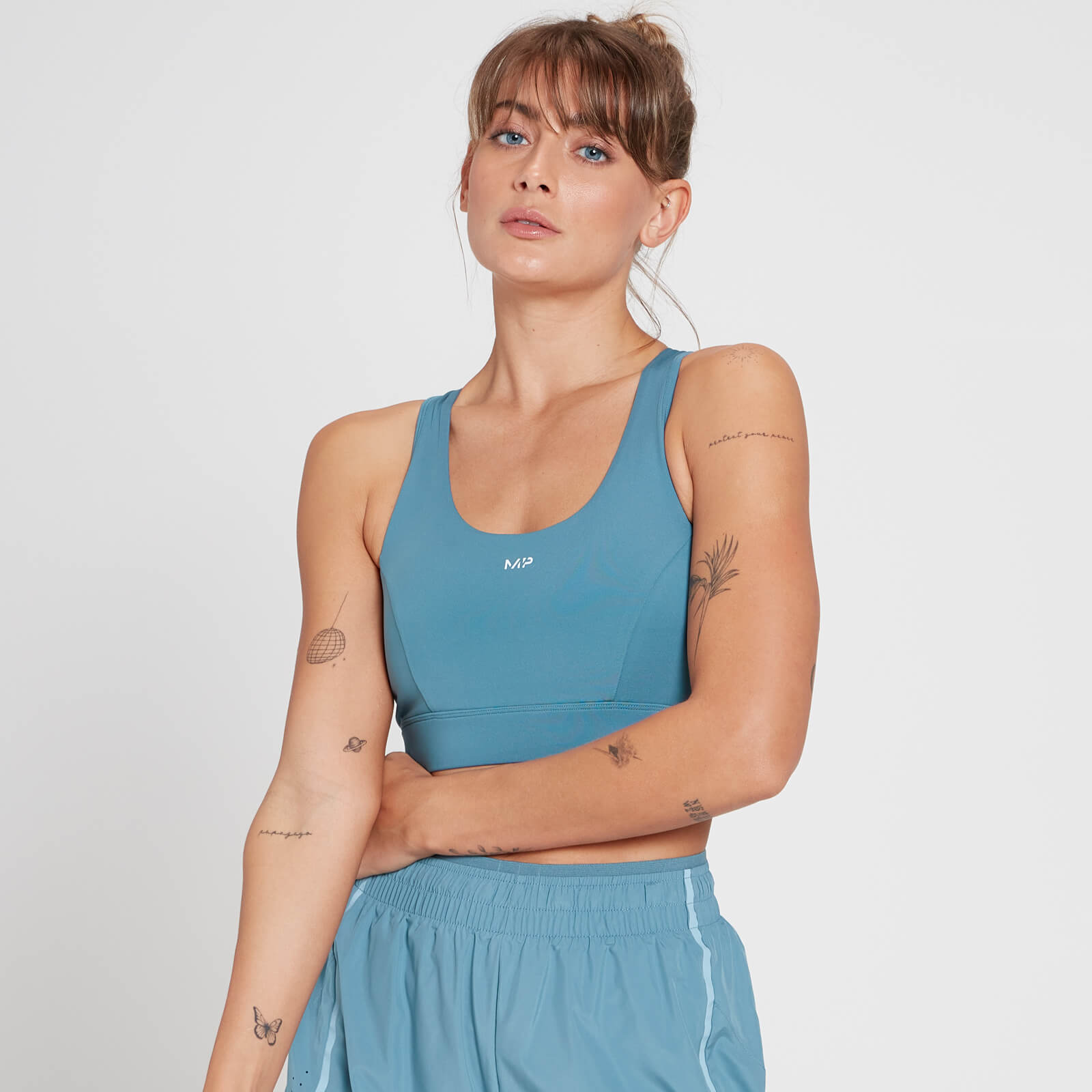 Brassière de sport MP Velocity pour femmes – Bleu gris