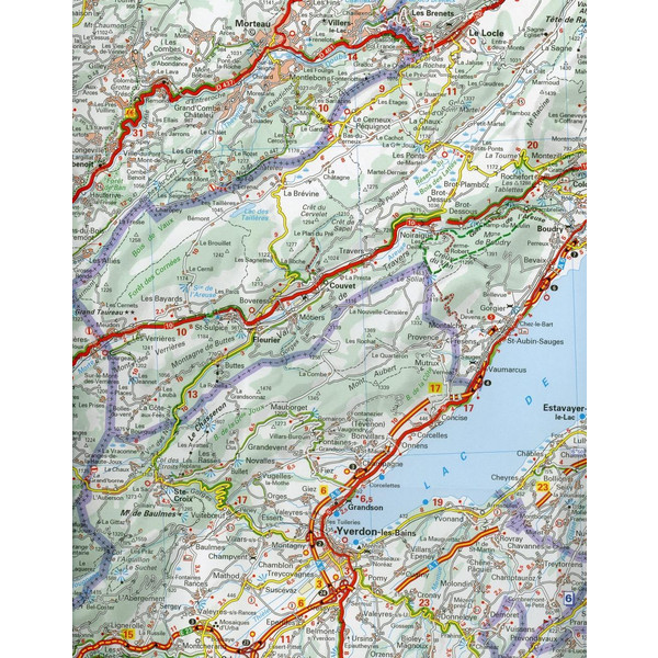 Michelin Französisches Jura - Straßenkarte