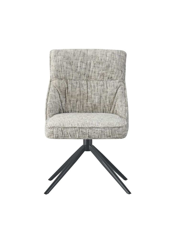 DUBI Möbel 2er-Set: Drehstuhl THOMAS-ZARA in Hellgrau - (B)49 x (H)84 x  (T)62 cm günstig kaufen onesize