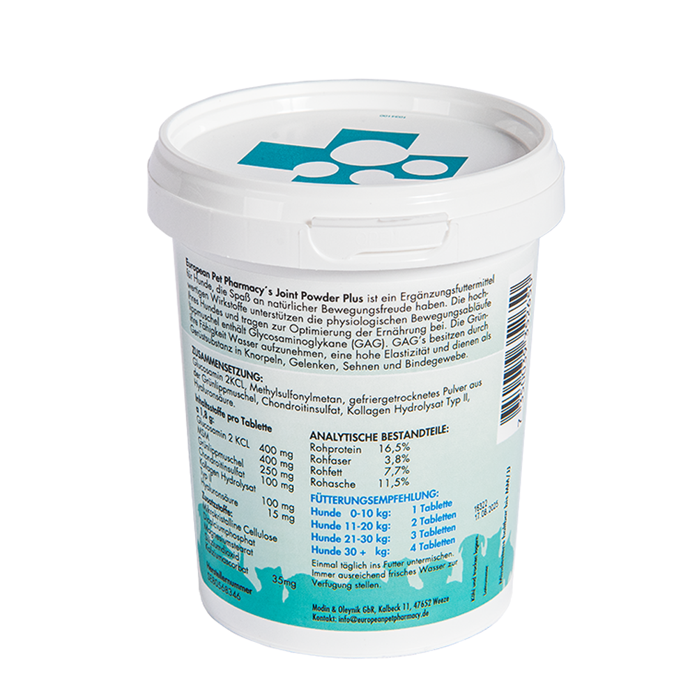Europeanpetpharmacy Ergänzungsfutter & Aufzucht Europeanpetpharmacy Joint Powder Plus 200 Tabletten