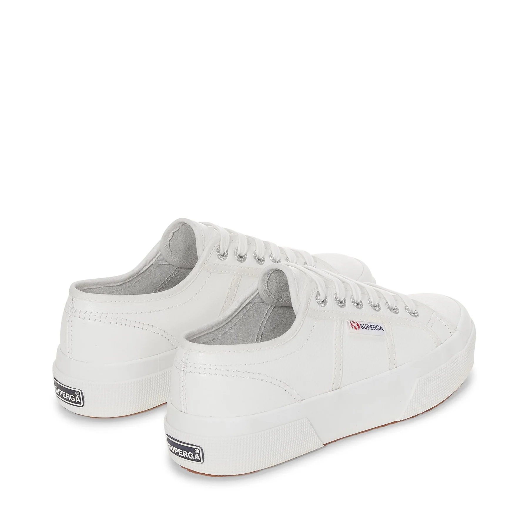 2740 PLATFORM TUMBLED LEATHER-WHITE