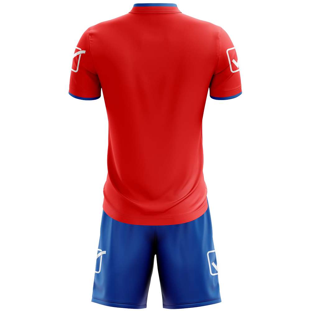 Givova Kit Campo Set Trikot + Shorts rot/mittelblau