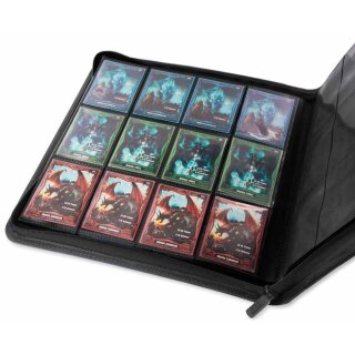 Ultimate Guard 12-Pocket QuadRow ZipFolio XenoSkin Black