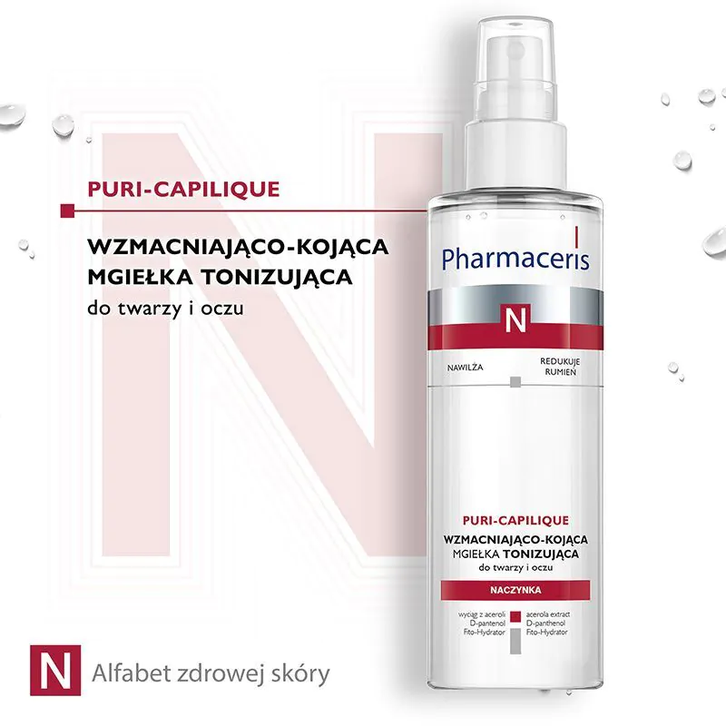 Pharmaceris N Puri Capilique Απαλό τονωτικό σπρέι που ενδυναμώνει τα τριχοειδή αγγεία