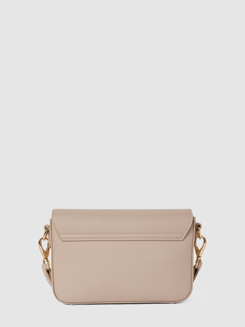 Handtasche mit Label-Detail Modell 'ZERO' in beige