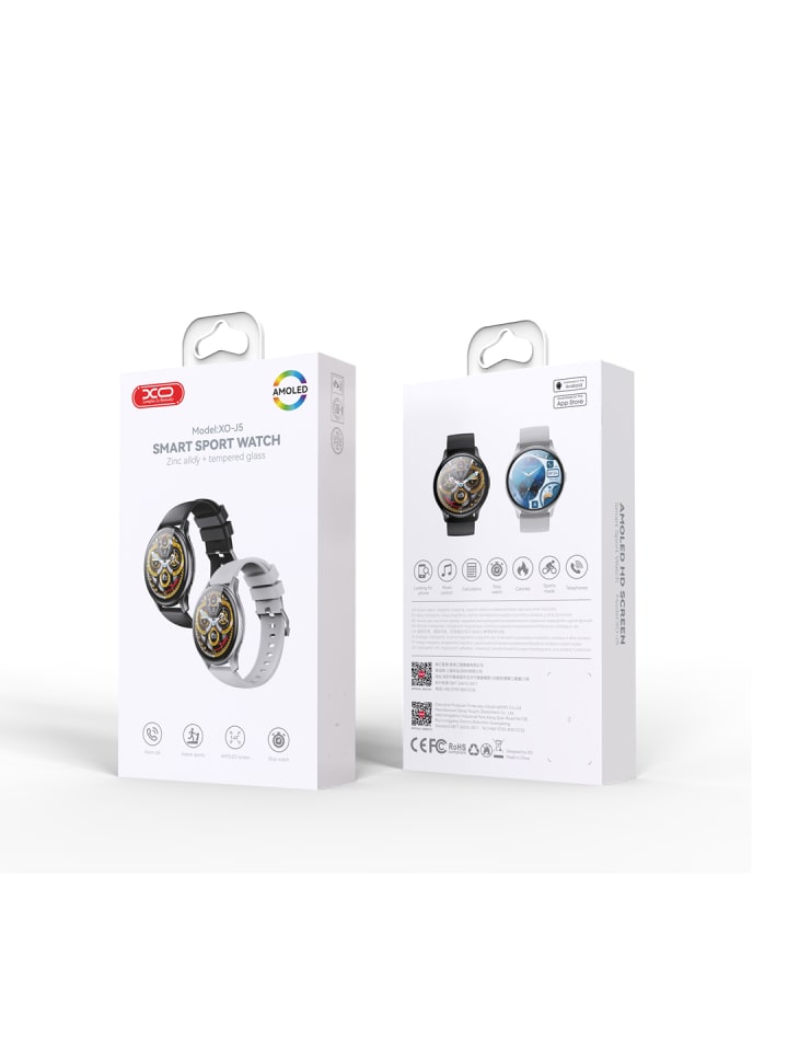 XO Smartwatch J5 Amoled schwarz - Smart Sport Watch in Schwarz günstig kaufen 1