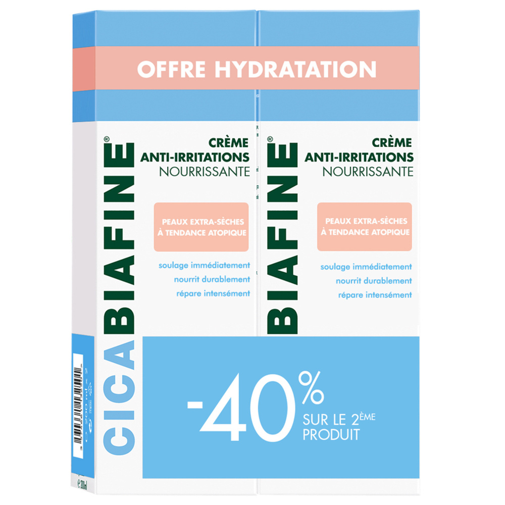 cicabiafine CicaBiafine® Duo Crème Corporelle Anti-Irritations 2 x 200 ml Crème corps