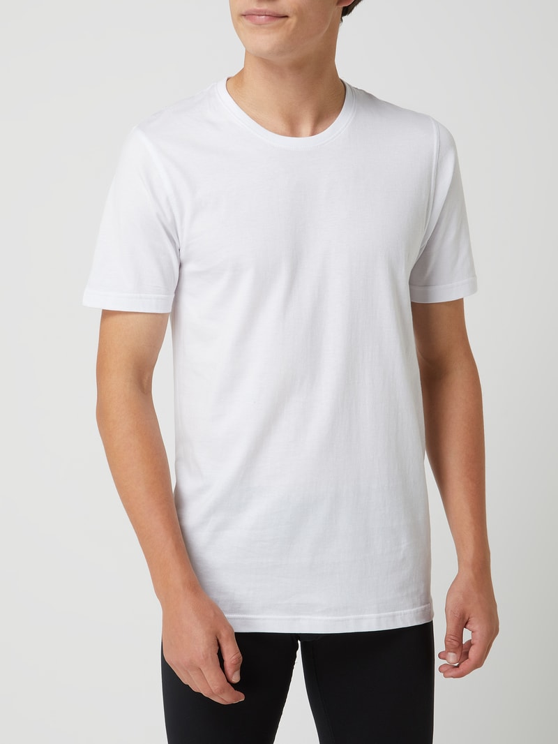 T-Shirt aus Baumwolle im 2er-Pack in weiß
