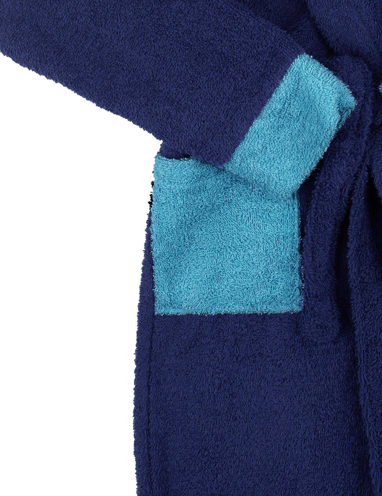 Ladeheid Bademantel Kinder Frottee Bademantel aus 100% Baumwolle LA40-103, Langform, Baumwolle, Kapuze