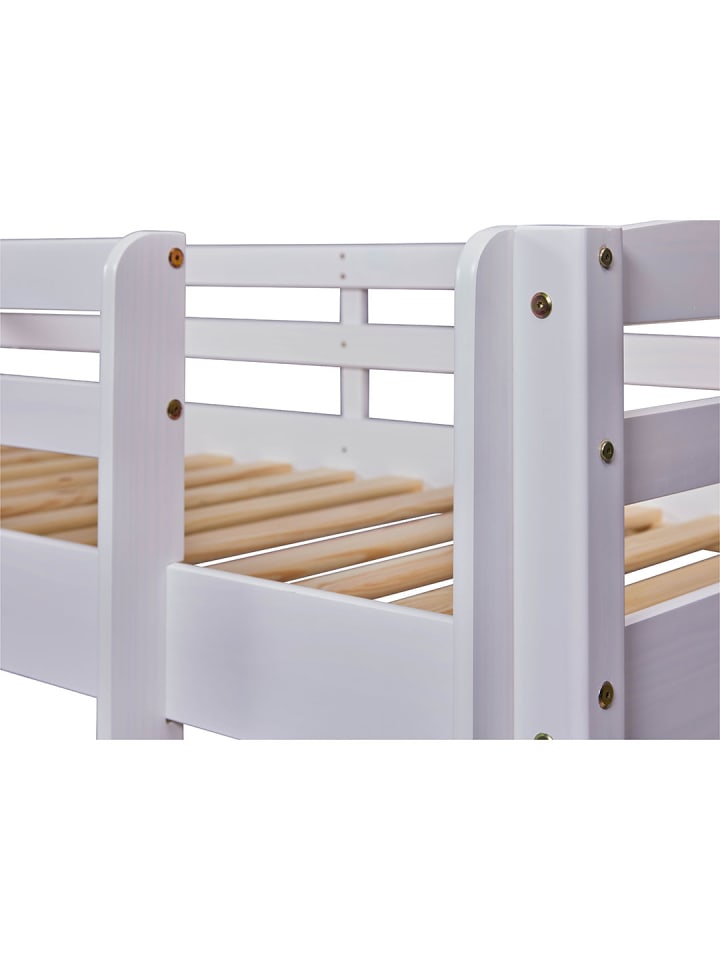 ebuy24 Etagenbett Rick Weiß 195 x 99 cm günstig kaufen onesize