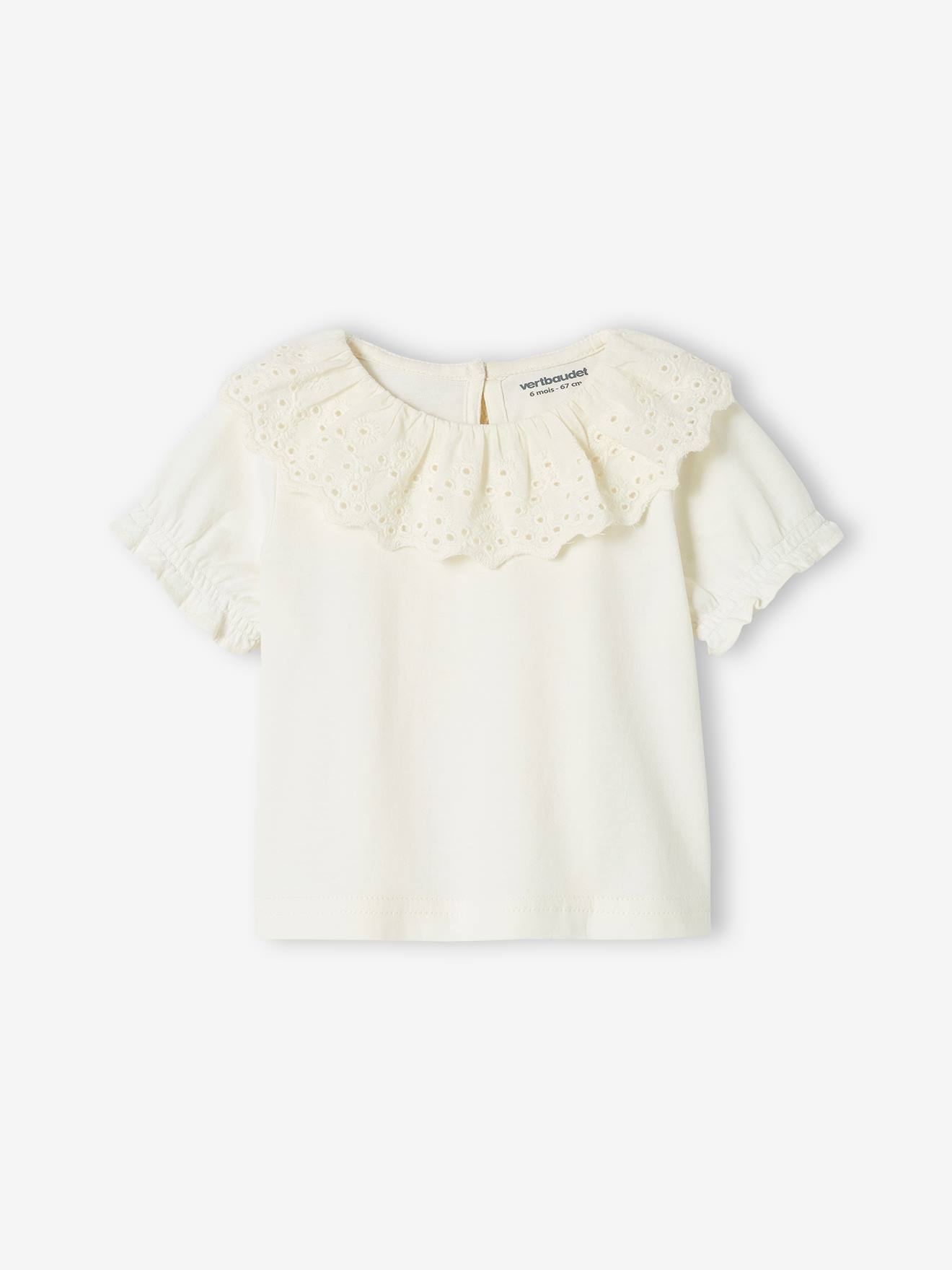 Vertbaudet Festliches Baby-Set: Rock & T-Shirt - wollweiß