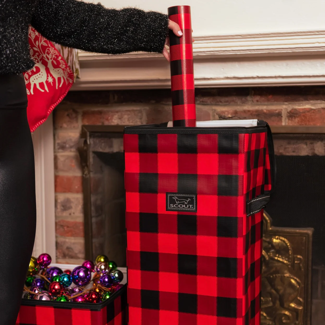 Wrapping Paper Storage Bin Wrap and Roll