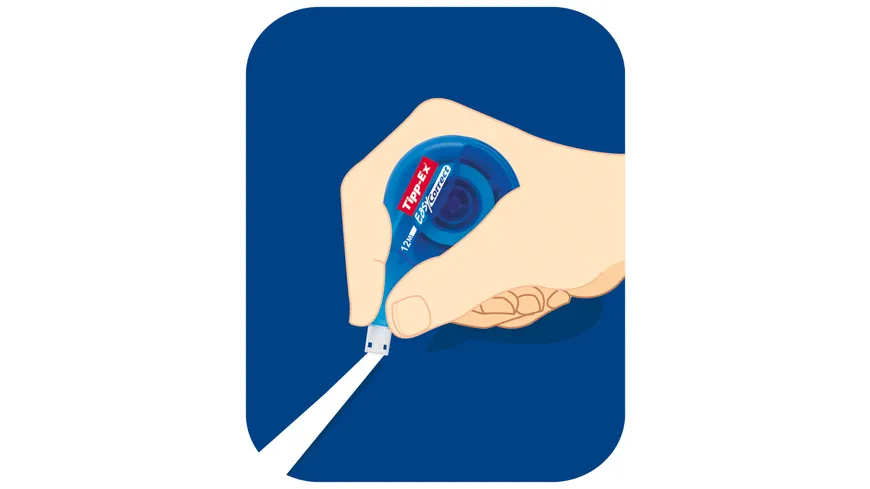 Tipp-Ex Easy Correct Korrekturroller - 12 m x 4,2 mm, 1er Pack 12 m