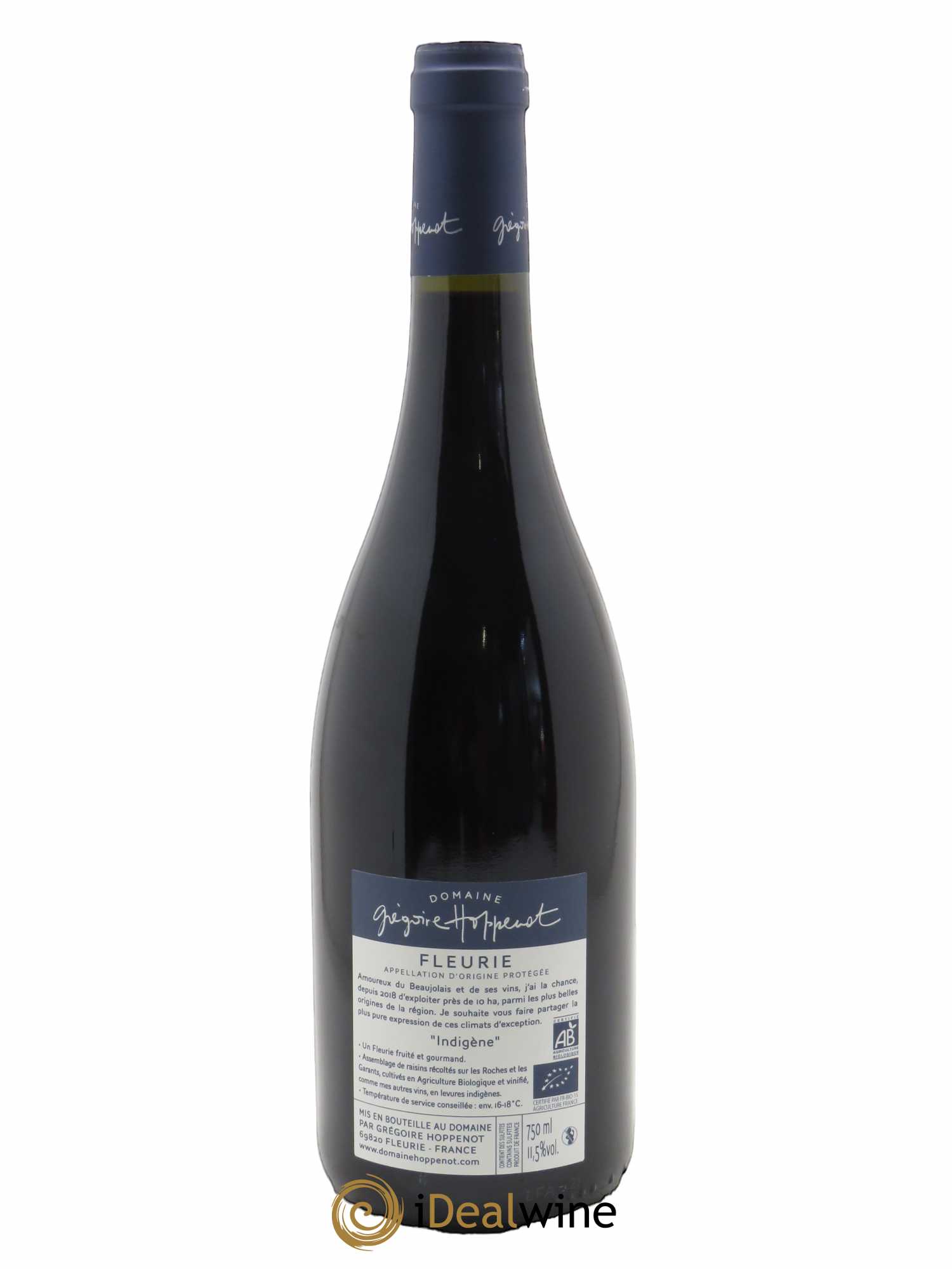 Fleurie Indigènes Grégoire Hoppenot (Domaine)  2021 - Lot de 1 Bouteille