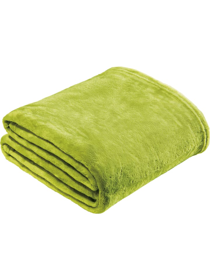 REDBEST Fleece, Microfaser Wohndecke Amarillo in grün günstig kaufen