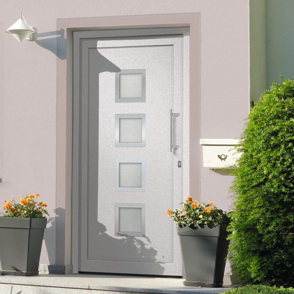 vidaXL Haustür Haustür Weiß 108x208 cm (1-St)