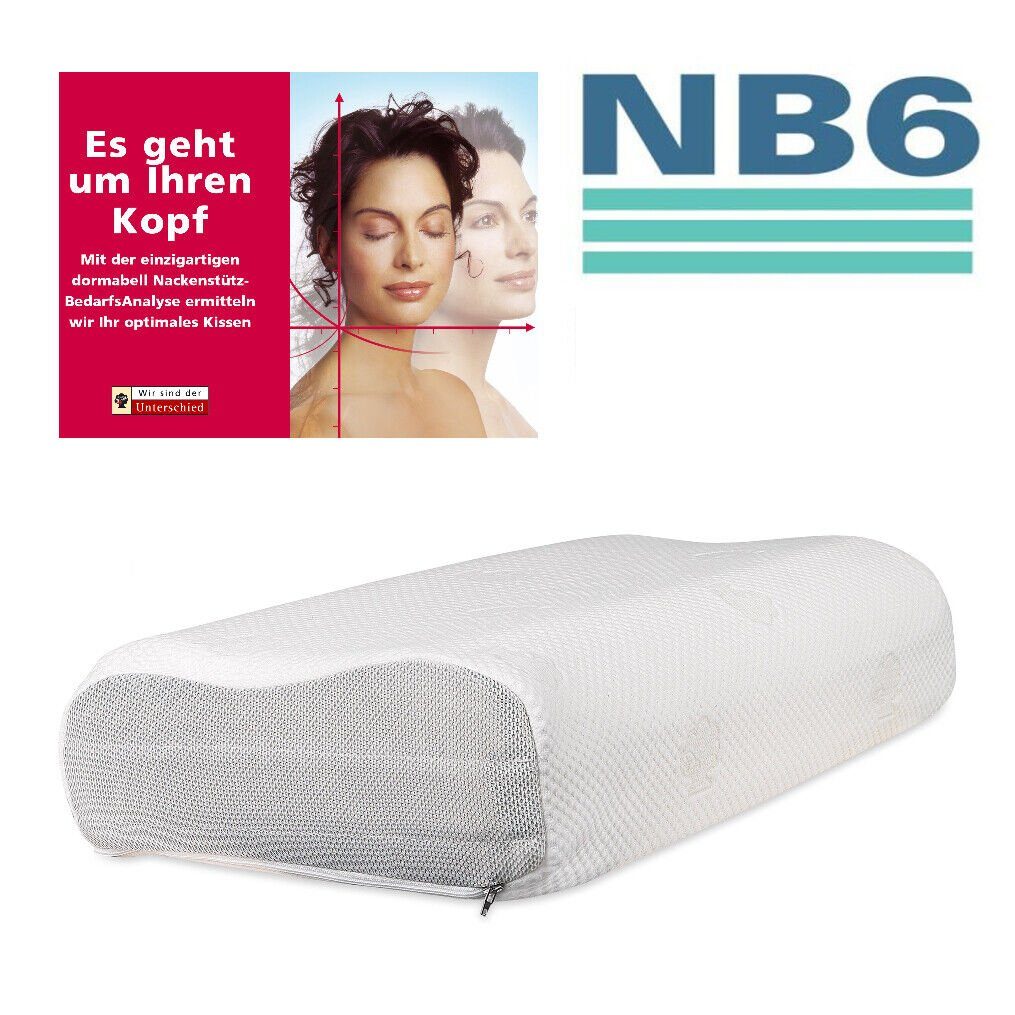 Nackenstützkissen Orthopädisches Dormabell Cervical Nackenstützkissen NB6 Talalay Latex, Dormabell, Seitenschläfer, Rückenschläfer