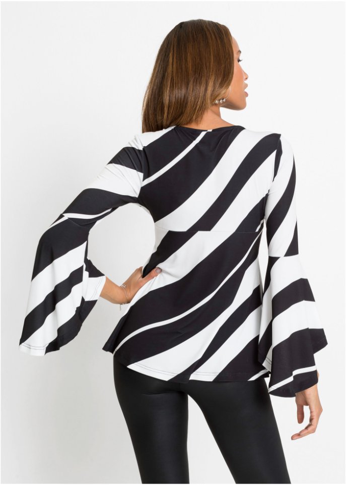 Shirt mit Trompetenärmel