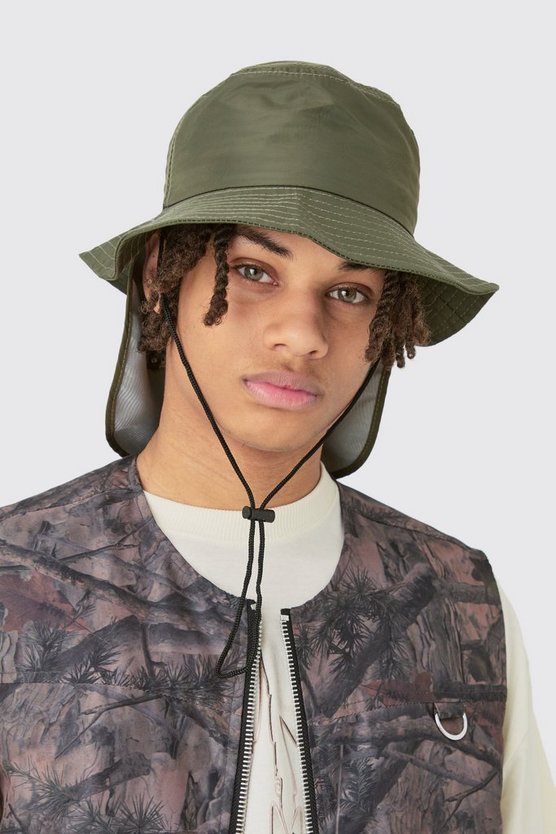Nylon Anglerhut in Khaki