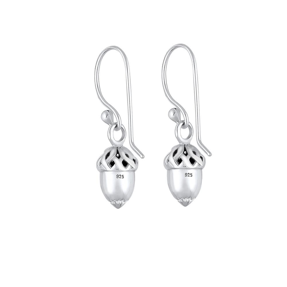 Elli Elli Boucles d'Oreilles Haselnuss Tracht 925 Sterling Silber Boucles d'oreilles