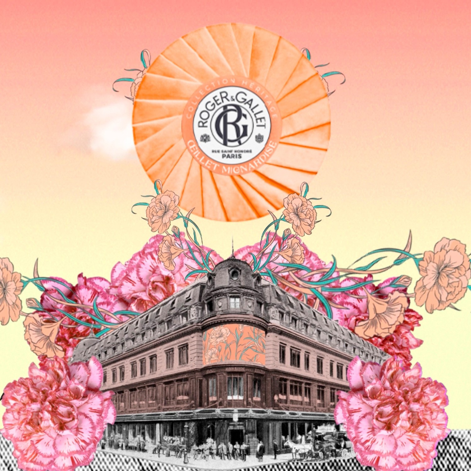 Roger & Gallet Carnation Petit Fours beroligende sæbe