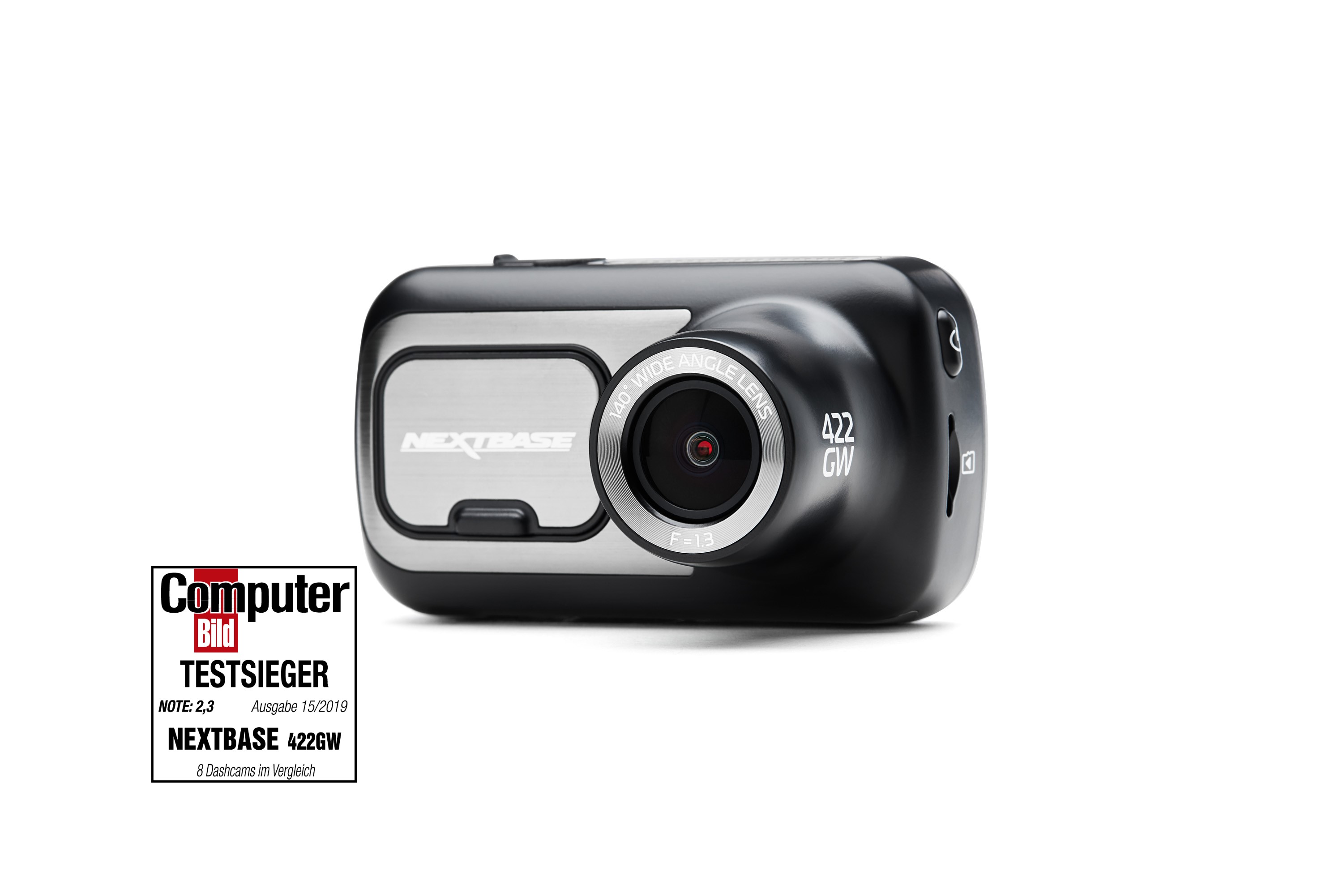Dashcam Bundle 422GW von Nextbase inkl. kabelloser Rücksichtkamera, 32GB SD-Karte, Festeinbau-Kabelsatz und Einbau - ATU