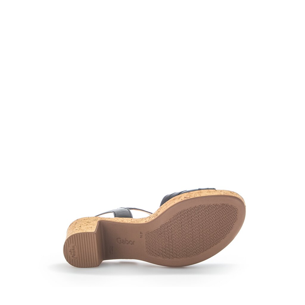 Gabor fashion Plateau Sandale schwarz