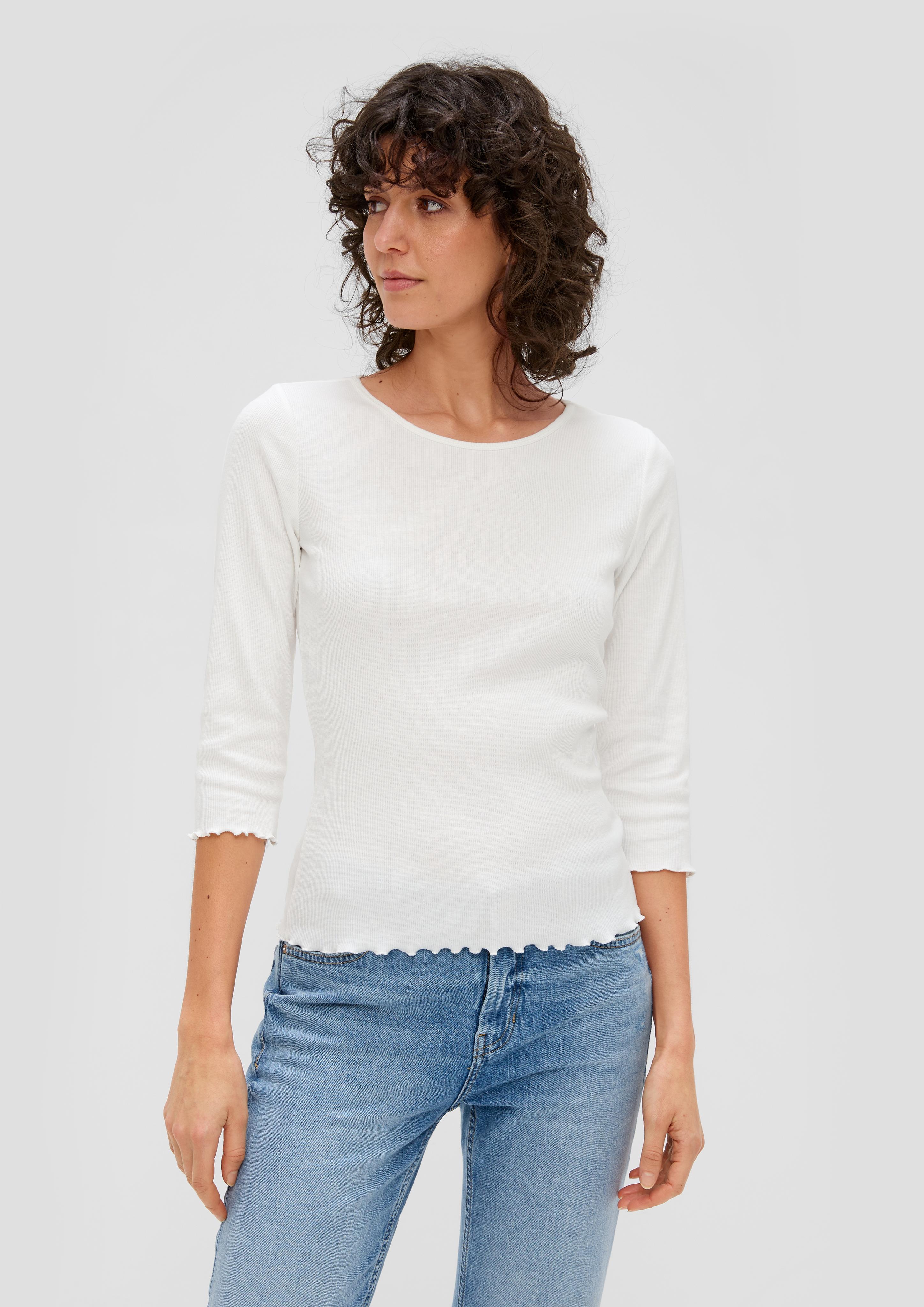 3/4-Ärmel-Shirt mit Rollsaum  2157735-0210