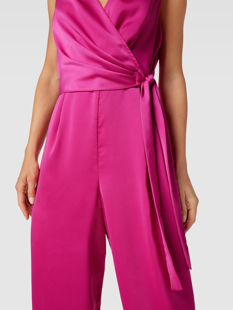 Jumpsuit in Wickel-Optik in pink