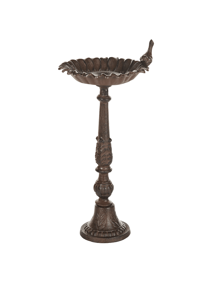 Beliani Vogelbrunnen BLACKBIRD in Braun - (W) 23 x (H) 53 x (L) 23 cm günstig kaufen onesize