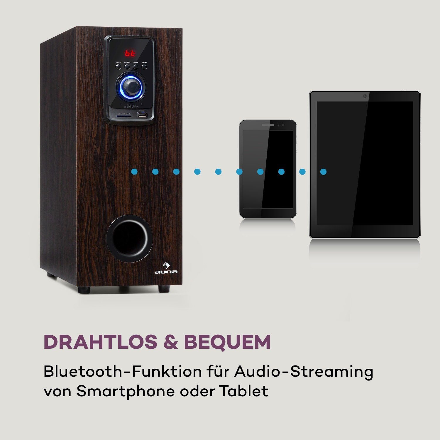 Auna Areal Elegance Lautsprechersystem (Bluetooth, 190 W)