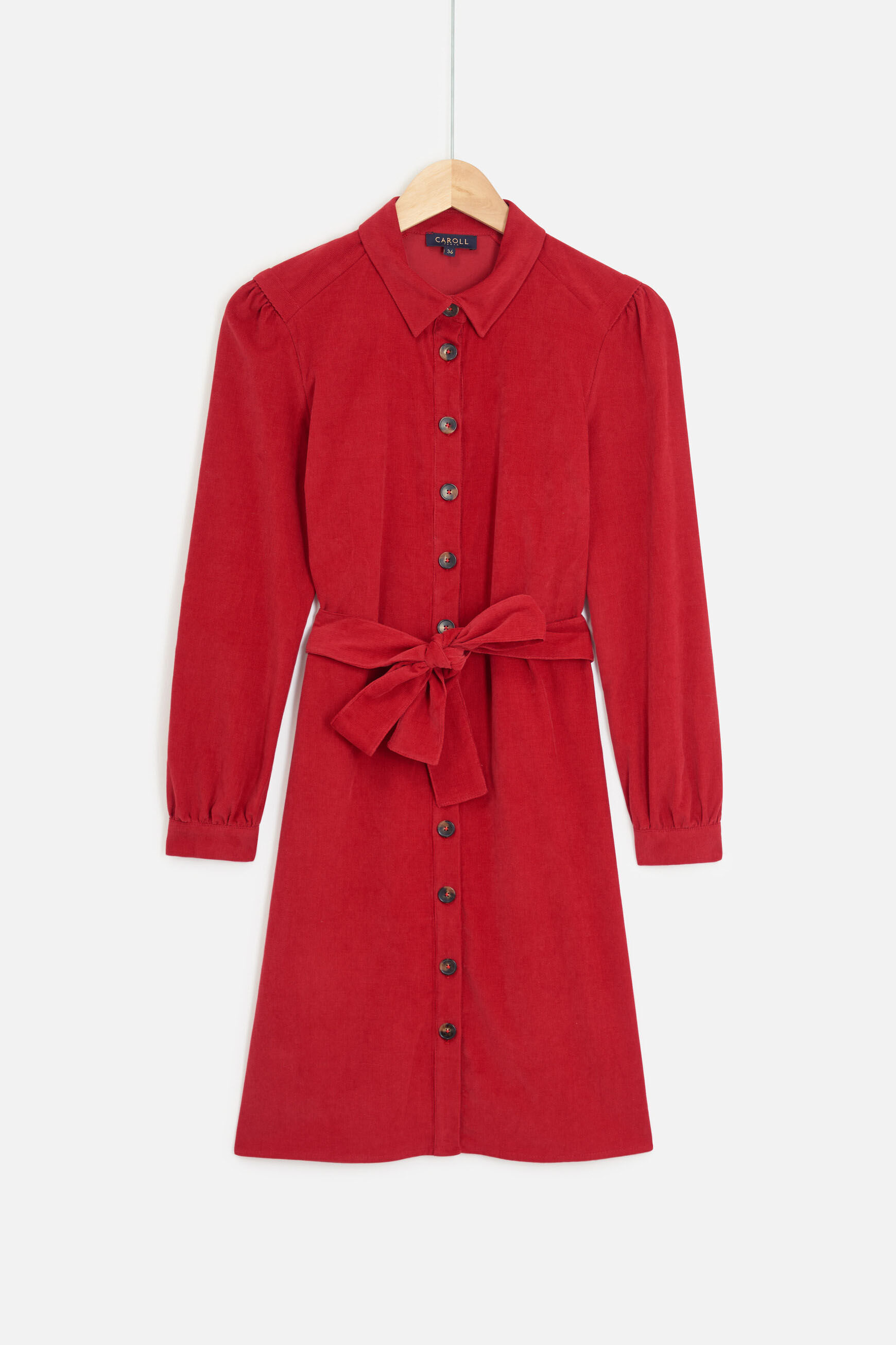robe rio velours rouge femme