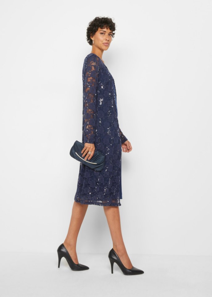 Kleid mit Spitze (2-tlg. Set)