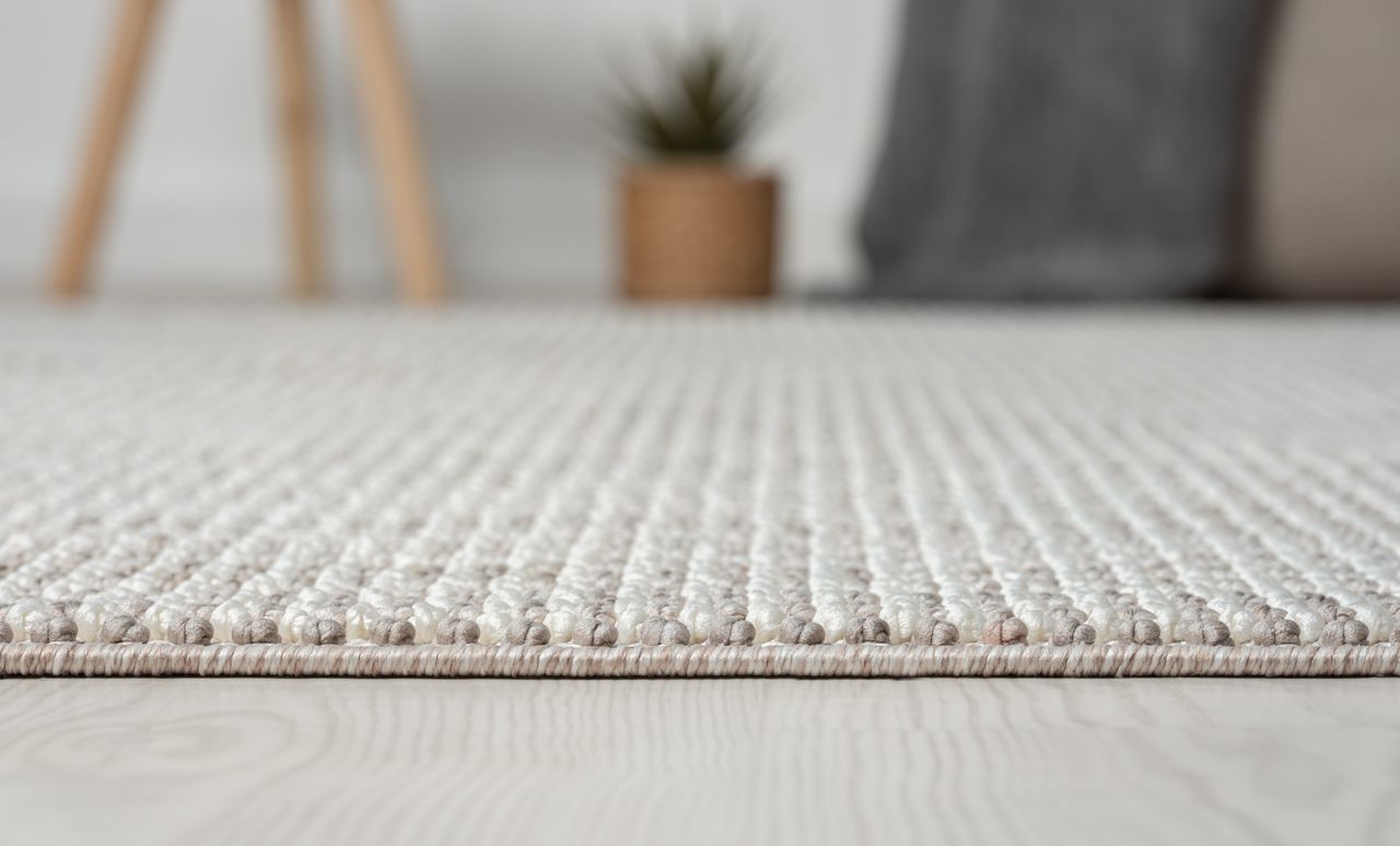 MyFlair Teppich Lucile, 200cm x 290cm, Farbe Weiß, rechteckig, Florhöhe 7mm
