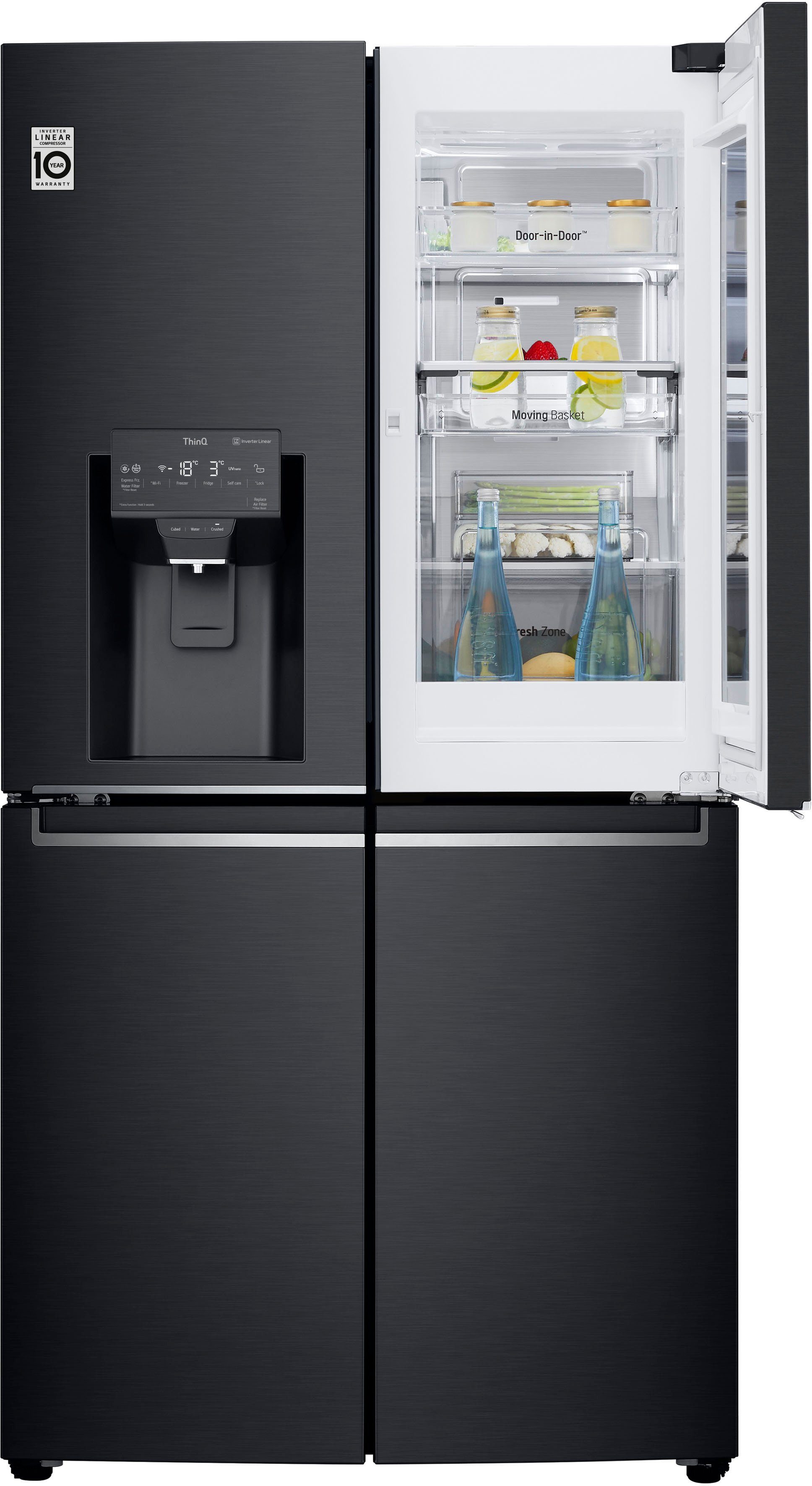 LG Multi Door GMX945MC9F, 179,3 cm hoch, 91,2 cm breit
