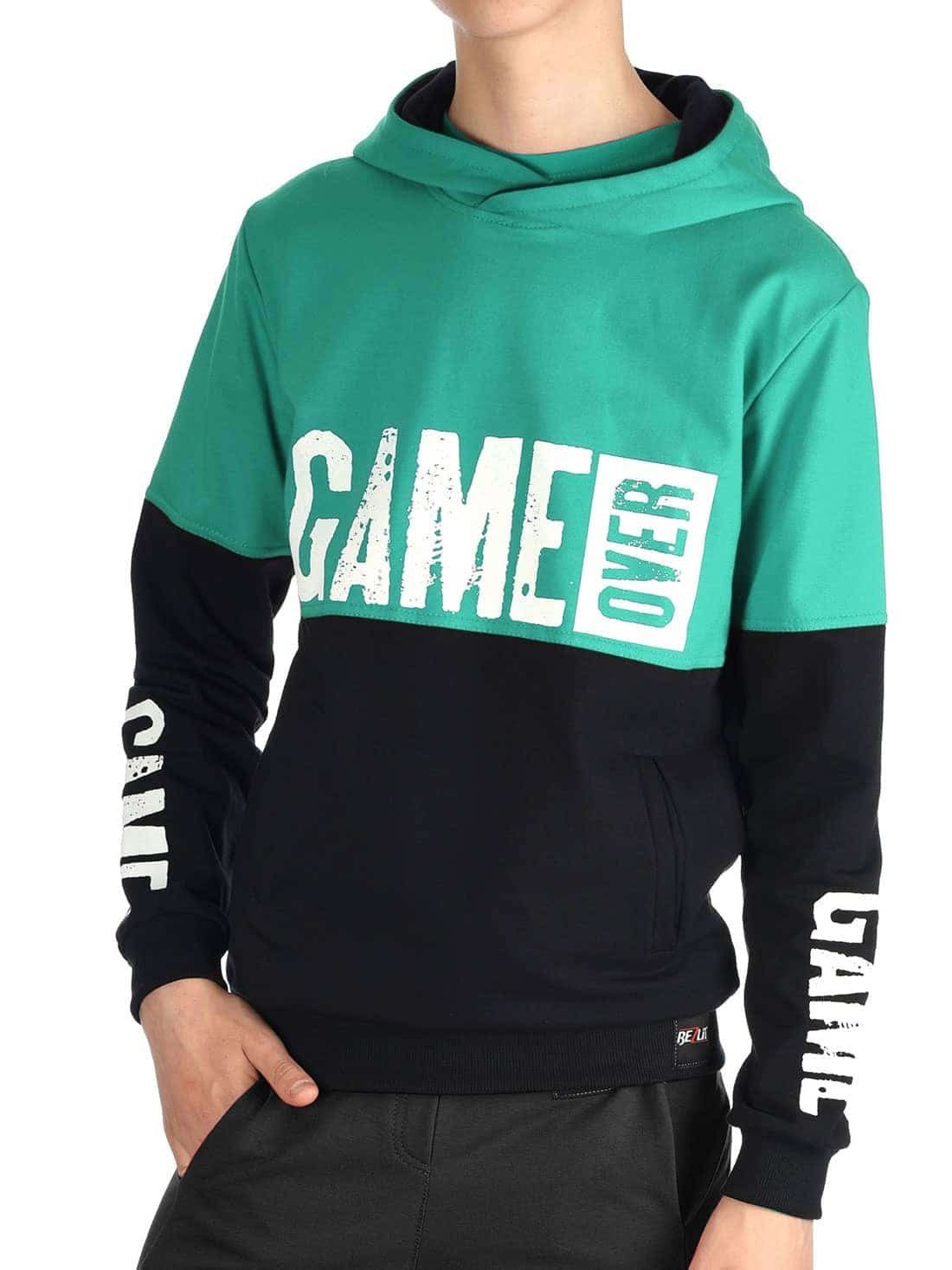 BEZLIT Hoodie Jungen Kapuzen Pullover & GAME OVER Aufdruck (1-tlg) Hoodie