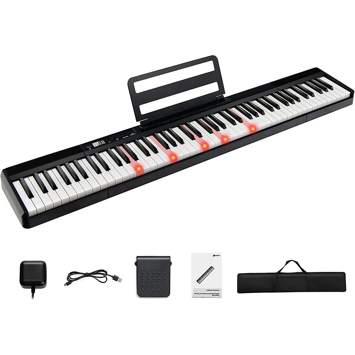 Keyboard 88 Tastatur Elektroklavier tragbar