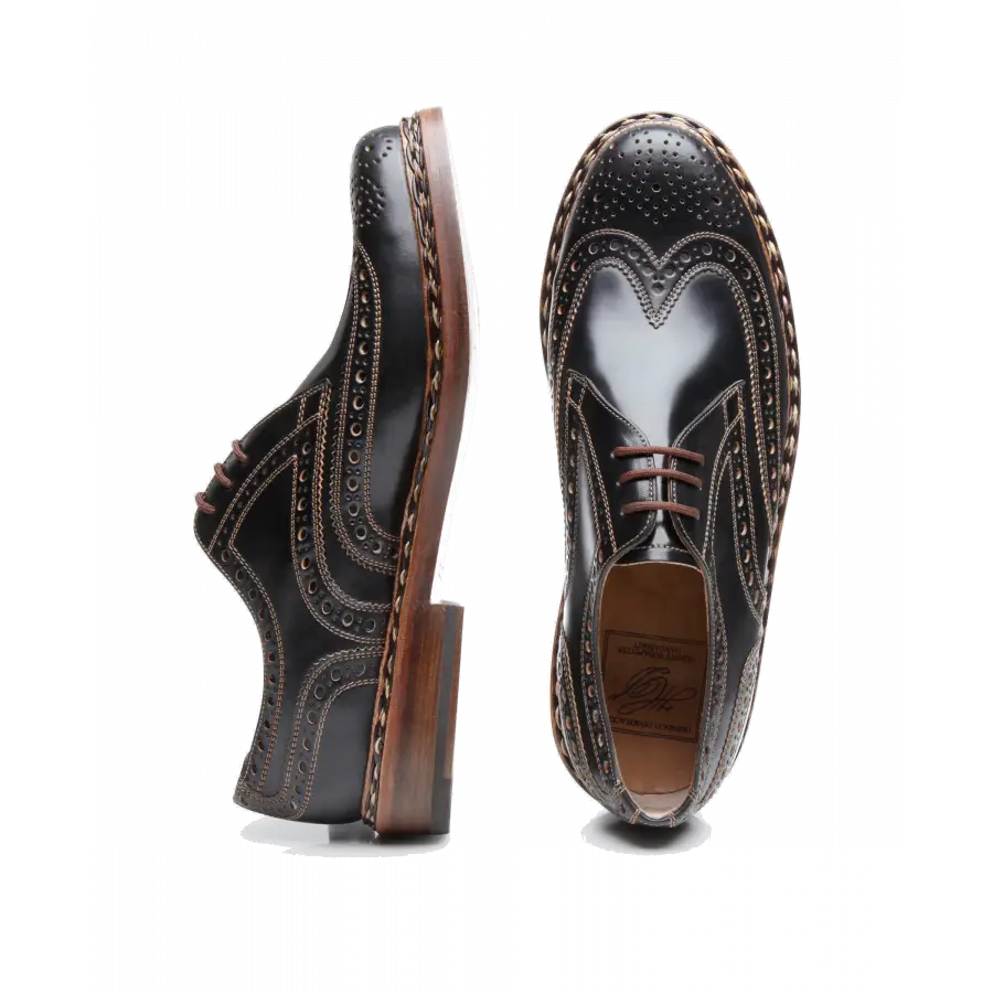 Heinrich Dinkelacker - Businessschuhe Derby BUDA FULL-BROGUE C Cordovan - blau
