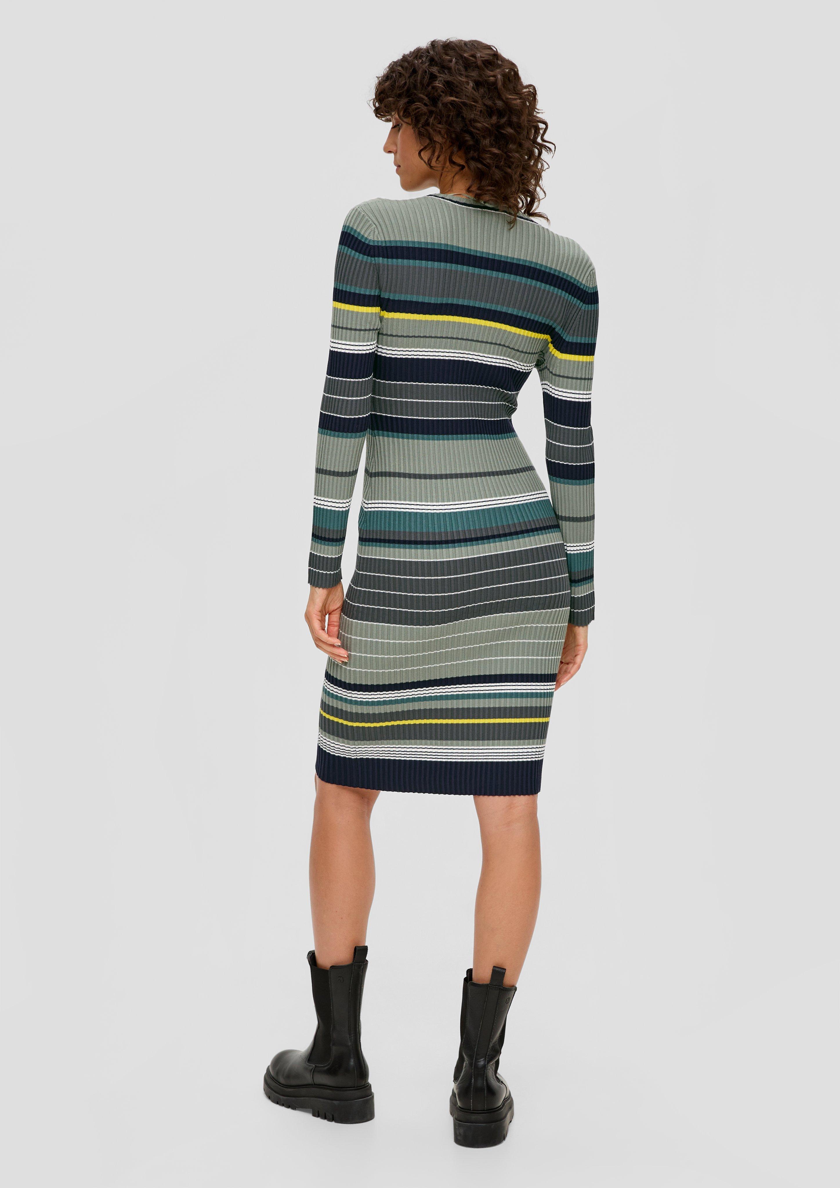 Rippkleid aus Viskosemix  2134498-79G8