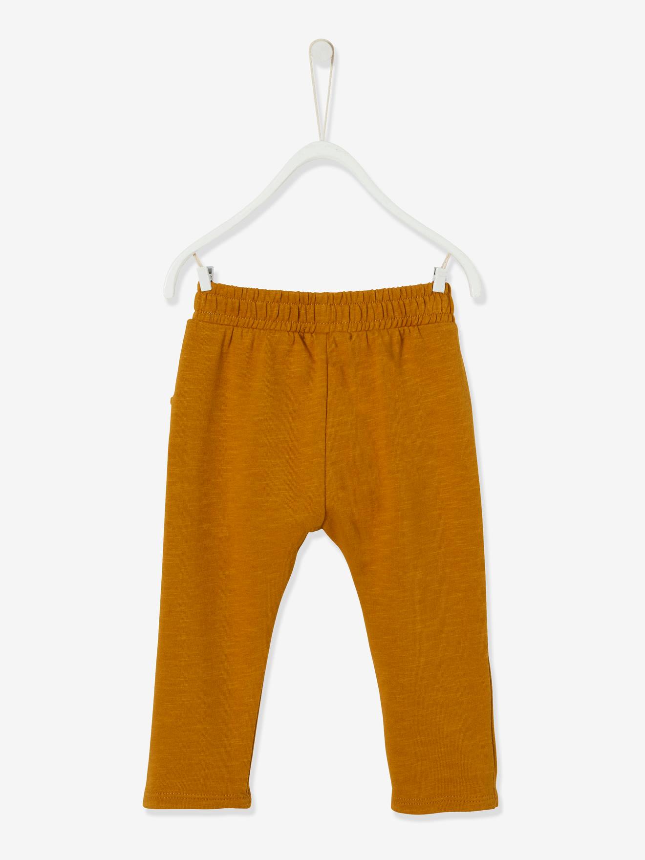Pantalon molleton bébé garçon uni BASICS beige sable