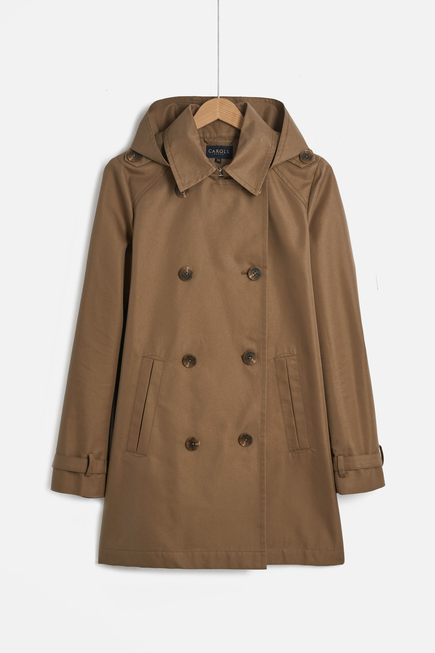trench lublin vert kaki femme