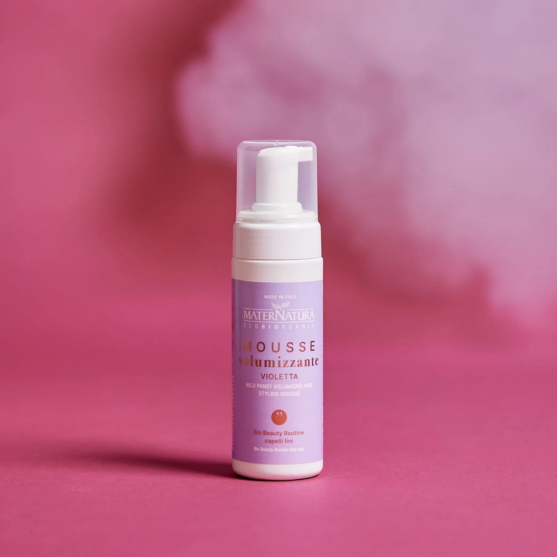 Stylingová a dokončovacia pena na objem Fialový vlasový náter - Pena na objem