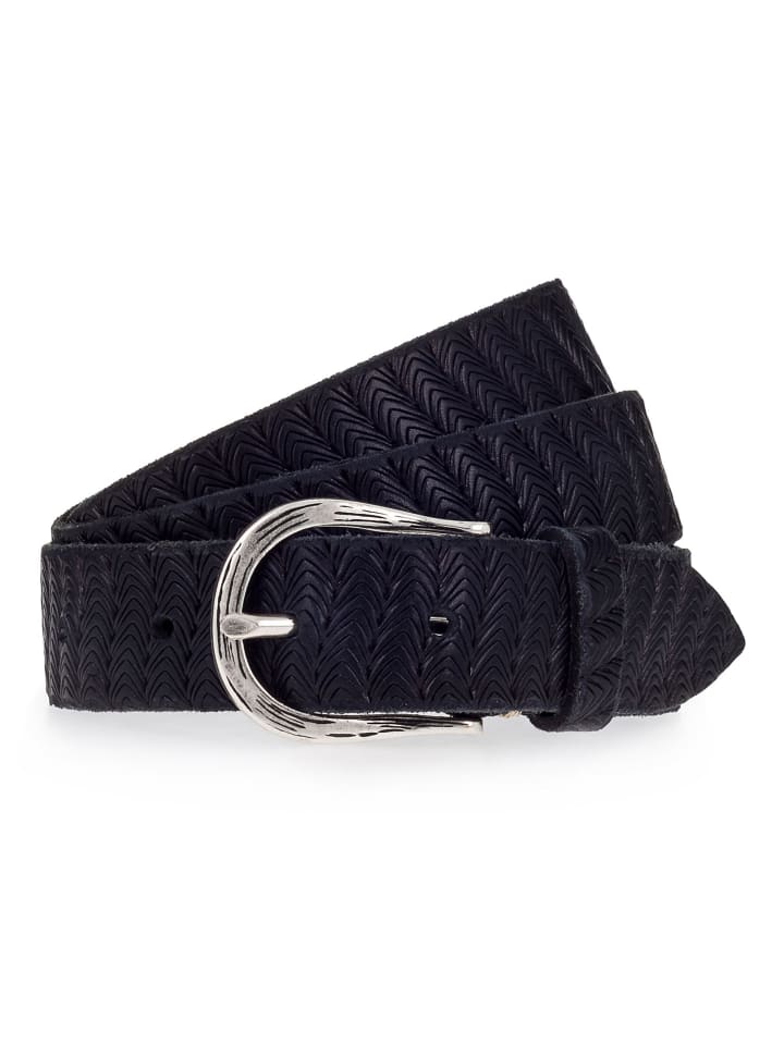 b.belt Gürtel Leder in navy günstig kaufen