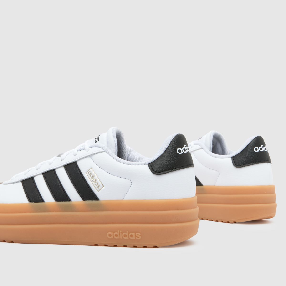 adidas vl court bold träningsskor i vitt och svart